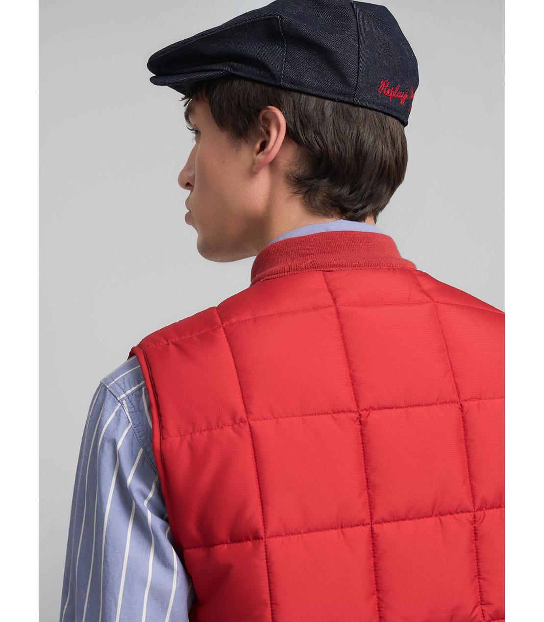 リサイクルリップストップポリ ベスト 詳細画像 ルビーレッド 7